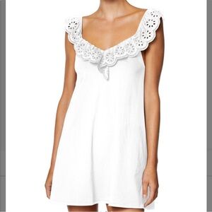 Eyelet coverup dress
